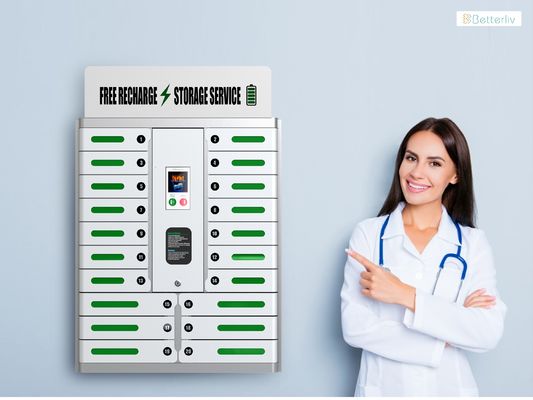 UVC Sterilization Cell Charging Lockers 20 Bays with Android Screen