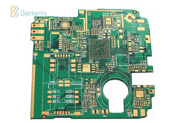 HASL Dört Katmanlı Pcb 1.0mm Kalınlık Kaplama Sert Altın Özelleştirilmiş Tahta Boyutu